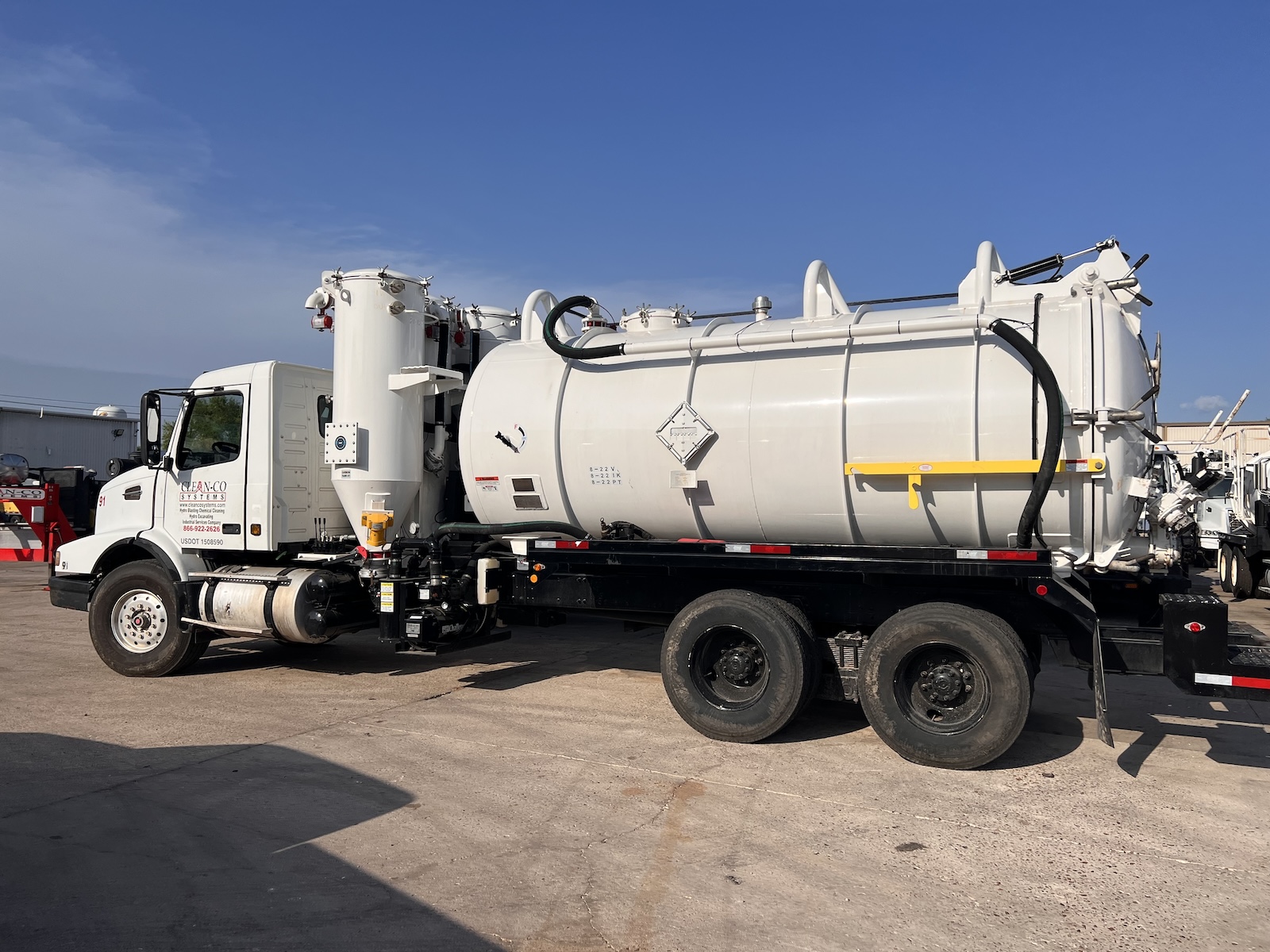 CleanCo Systems vacuum truck with exhaust scrubber